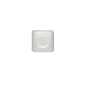 2OZ NATURAL BEVELED SQUARE HDPE PLASTIC BOTTLE - 20-410-detail image