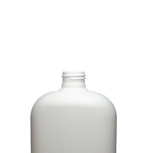 16OZ WHITE CLASSIC OVAL HDPE PLASTIC BOTTLE - 24-410-detail image
