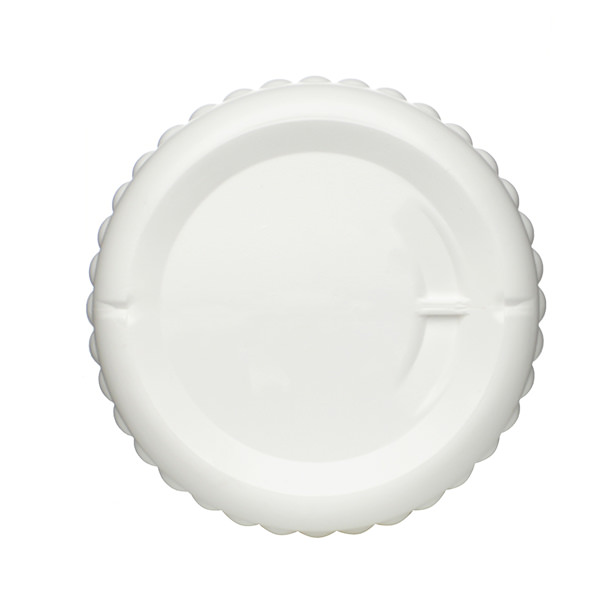 9OZ WHITE RIBBED SHOULDER HDPE PLASTIC BOTTLE - 24-410-detail image
