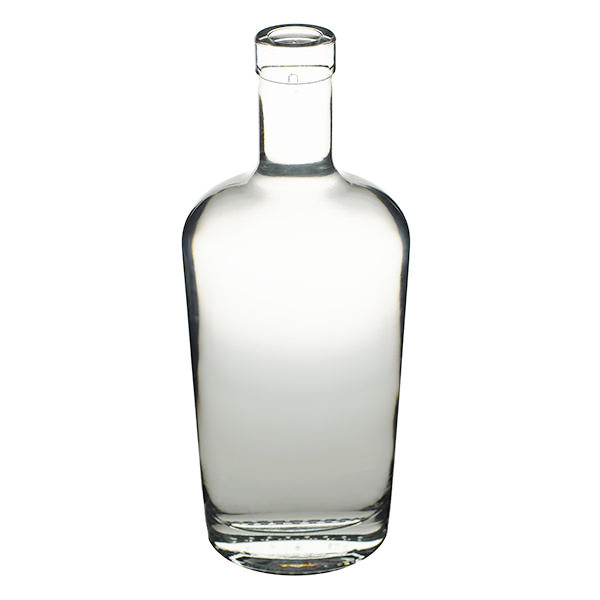 375ML FLINT PHILADELPHIA FLASK SPIRITS BOTTLE BAR TOP OVAL - 18.5MM NECK
